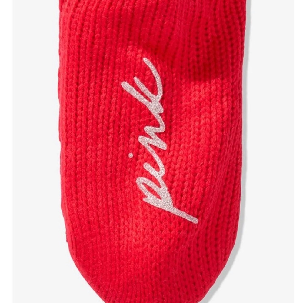 VS PINK Pom Pom Knee High Socks - Picture 3 of 5